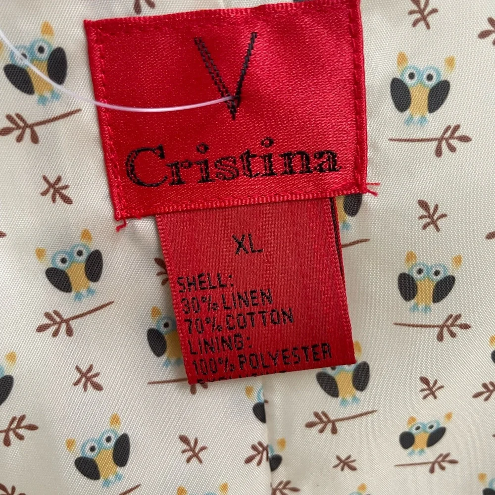 Fringe Vest Embroidered Linen - Picture 4 of 4